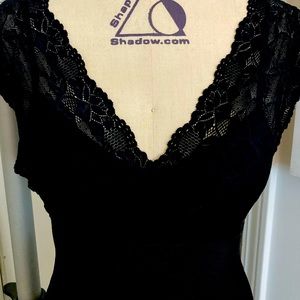 Guess stretch lace dress , backless, fishtail XS